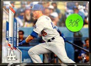 lot 308 image: ROOKIE - 2020 Topps Update Gavin Lux RC Rookie Debut #U-234 Los Angeles Dodgers #234