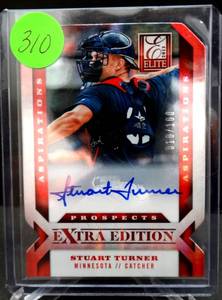 lot 310 image: RARE LIMITED DIE CUT - D14162 2013 Elite Extra Edition Signature Aspirations Stuart Turner #10100