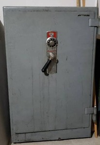 lot 4 image: Protectall Fire-Insulated Safe, Combination will come with Safe (Inside 22x20x32, Outside 25x27x42 approx) VERY HEAVY, BRING EQUIPMENT AND HELP