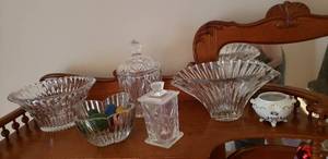 lot 17 image: Cut Crystal Dishes as Shown