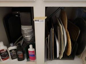 lot 55 image: Cookie Sheets, Pans and Glass CookTop Cleaners