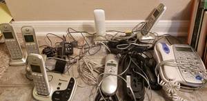 lot 76 image: Emerson Phone, GE Phone, Panasonic Wireless MultiStation Phones