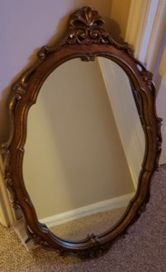 lot 118 image: Ornate Framed Mirror 24x36