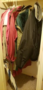 lot 148 image: Lightweight Jackets(Tri-Mountain, London Fog, Alfred Dunner) and umbrellas
