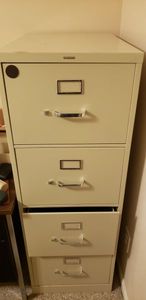 lot 162 image: Two File Cabinets Includes Anderson Hickey Letter Size File Cabinet and Hon Legal Size File Cabinet