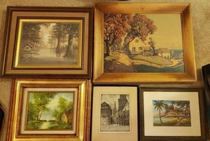 lot 81 image: Various Artist Wall Art, see Pictures