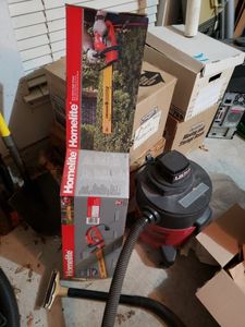 lot 238 image: Homelite Electric Hedge Trimmer 22, 1.25 WetDry Shop Vac