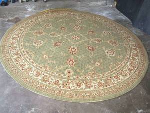 lot 103 image: Round area rug approx. 48 wide