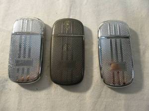 lot 40 image: LOT- 3-Thin Refillable Butane Pocket Lighters-Unused