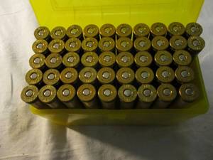 lot 45 image: Weatherby- 300 Weatherby Magnum, Ultra-Velocity, Rifle Cartridges-Plastic Box Of 47