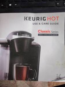 lot 63 image: Keurig K-40  Classic Series, Single Cup Coffee Maker Brewing System-Black