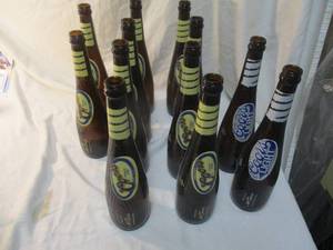 lot 86 image: Case Of 12-Vintage-Limited Edition-Empty- Coors  Coors Light Banquet Beer, Baseball Bat Bottles In Original Case.