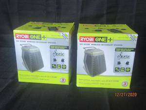 lot 23 image: RYOBI ONE SCORE WIRELESS SPEAKERS IN&nbsp ORIGINAL BOX NEVER USED