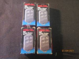 lot 106 image: 4 ADEMCO FOUR BUTTON WIRELESS KEY TRANMITTER  MODEL 5804