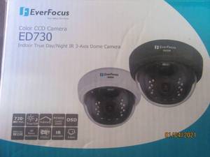 lot 234 image: EVERFOCUS COLOR CCD CAMERA ED730 3 AXIS DOME CAMERA