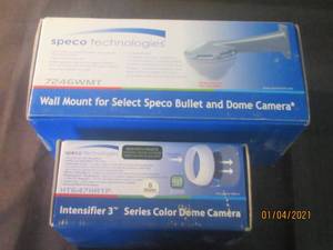 lot 235 image: SPECO TECHNOLOGIES INTENSIFIER3 SERIES COLOR DOME CAMERA AND WALL MOUNT 7246WMT