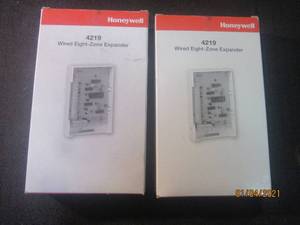 lot 236 image: 2 HONEYWELL WIRED EIGHT-ZONE EXPANDER