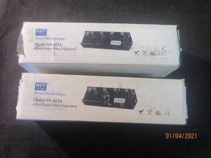lot 241 image: 2 NETWORK VIDEO TECHNOLOGIES 4 PORT PASSIVE VIDEO TRANSCEIVERS MODEL NV-413A