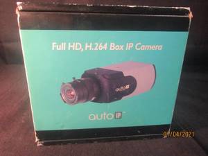lot 251 image: AUTO IP BY GVI SECURITY FULL HD BOX IP CAMERA MODEL NIB-2150