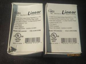 lot 264 image: 2 LINEAR 24WATT DC PLUG-IN SWITCHING POWER SUPPLY MODEL PIP12VDCRU