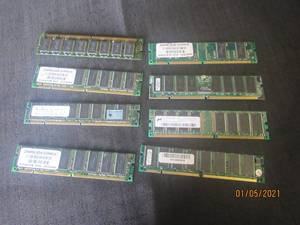 lot 276 image: 8 STICKS OF OLDER MODEL RAM SEE PICS