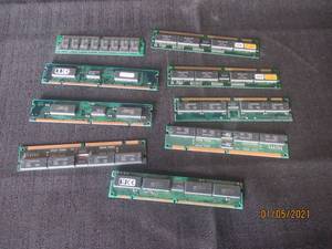 lot 279 image: 9 STICKS OF OLDER MODEL RAM SEE PICS