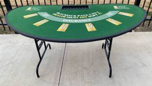 lot 4 image: Full size BlackJack Table (Green Felt)
