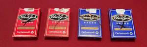 lot 50 image: 4 Decks of Playing cards 2 Red boxes, 2 Blue boxes