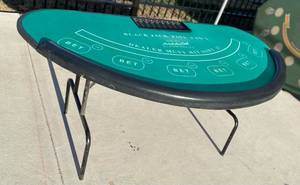 lot 106 image: Blackjack Table Green top