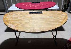lot 122 image: Blackjack Table (no legs) Gaming Table (no felt)