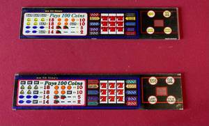 lot 133 image: Slot Machine Glass 2 Pieces