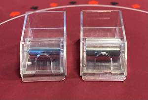 lot 153 image: 2 Blackjack Card Dealer Shoes Dispenser 2 Deck Capacity
