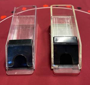 lot 154 image: 2 Blackjack Card Dealer Shoes Dispenser 2 Deck Capacity