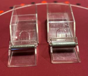lot 156 image: 2 Blackjack Card Dealer Shoes Dispenser 2 Deck Capacity