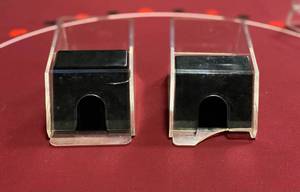 lot 155 image: 2 Blackjack Card Dealer Shoes Dispenser 2 Deck Capacity