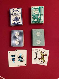 lot 46 image: Gemaco & Paulson Playing Cards 1 deck each