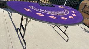 lot 107 image: Blackjack Table Purple top