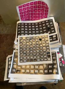 lot 427 image: Numbered Tabs for Vending Trays