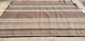 lot 35 image: Brown with Stripes Area Rug 137x104