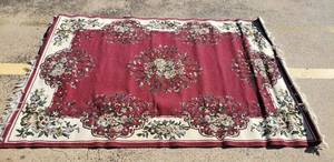 lot 37 image: Dark Red Area Rug 7x5