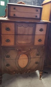 lot 7 image: Early Mid-Century Dresser 34x20x60 (Matches Lot 5)