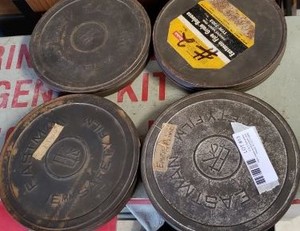 lot 13 image: Vintage 16mm Tape Reels, 4 Total