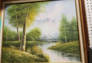 lot 94 image: Framed Oil Painting by Freeman