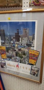 lot 96 image: Framed Atlanta 1996 Olympics Poster