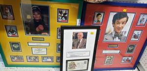 lot 117 image: Valerie Perrine and Marc McClure Framed autograph and Pictures from Superman Plus