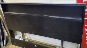 lot 103 image: South Shore Black Headboard  63x3.5x41 approx.
