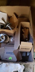 lot 65 image: Box of Doorknobs and locks