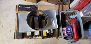 lot 61 image: Homelite Hedge Trimmer, R-4 Aluminum Duct and Variety of Flourescent Light Ballasts
