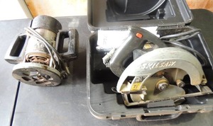 lot 171 image: Skillsaw 2.5 HP in case   Router tool saw as show