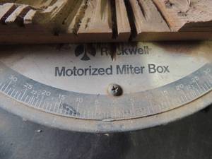 lot 172 image: Rockwell International MOTORIZED MITER BOX model 34-010  Miter Saw
